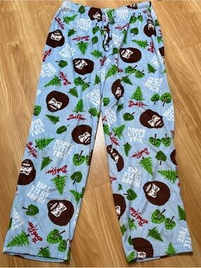 Bob Ross “Happy Little Trees” Men’s Pajama Sleep Pants XXL Soft Lounge